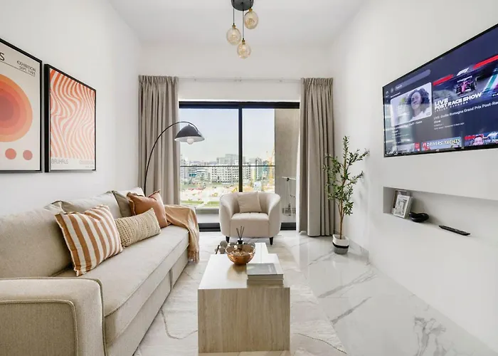 New 1Br With Full Balcony Gym Pool And Sauna