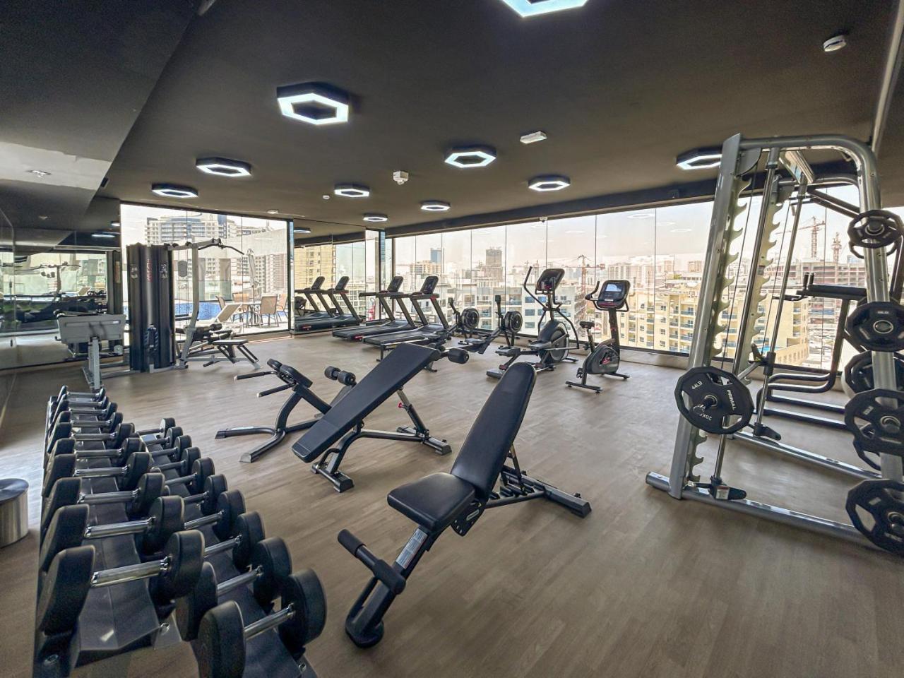 Apartment New 1br With Full Balcony Gym Pool And Sauna